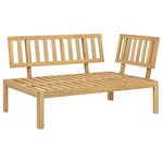 vidaXL Canapé d'angle palette de jardin bois massif d'acacia