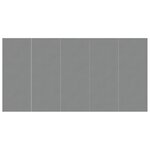 vidaXL Bâche de piscine gris clair 550x280 cm géotextile polyester