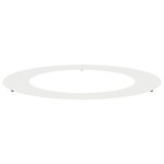 vidaXL Anneau d'arbre plat Blanc Ø60 / 90 cm Acier