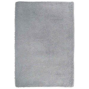 vidaXL Tapis shaggy à poils longs NAVARRA gris clair 200x290 cm