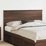 vidaXL Tête de lit Chêne brun 150 cm Bois d'ingénierie