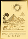 Pièce de monnaie en Or g 0.031 (1/1000 oz) Millésime Gold Gift NEFERTITI 1/1000