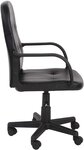 Chaise de bureau pivotante avec hauteur réglable siège ergonomique en synthétique noir fauteuil de bureau pour ordinateur gamer 01_0000082