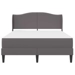vidaXL Cadre de lit avec tête de lit Gris 160 x 200 cm Simili cuir