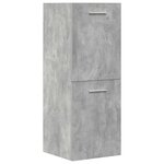 vidaXL Ensemble de meubles de salle de bain 5 Pièces gris béton