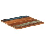 vidaXL Dessus de table carré 70x70 cm 25-27 mm Bois de récupération
