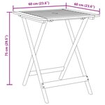 vidaXL Ensemble de bistro 3 Pièces beige polypropylène et bois massif