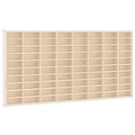vidaXL Vitrine de collection en bois avec 80 compartiments
