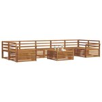 vidaXL Ensemble de canapés d'extérieur 8 Pièces Naturel