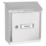 Boîte aux lettres en acier inoxydable porte mur et portail. V4097 Fente de 23 x 4 cm