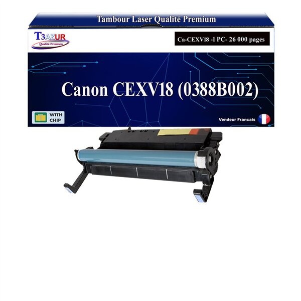 T3AZUR -Kit Tambour compatible Canon C-EXV18 (0388B002) - 26 000 pages