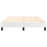 vidaXL Cadre de lit sans matelas blanc 140x190 cm similicuir