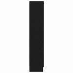 vidaXL Meuble de Bibliothèque Chêne noir 82.5 x 30.5 x 150 cm