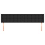vidaXL Têtes de lit 2 Pièces Noir 90x5x78/88 cm Similicuir