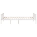 vidaXL Lit pour enfants sans matelas blanc 80x200cm bois de pin massif