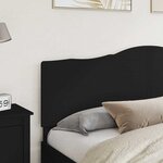 vidaXL Tête de lit Chêne noir 200 cm Bois d'ingénierie