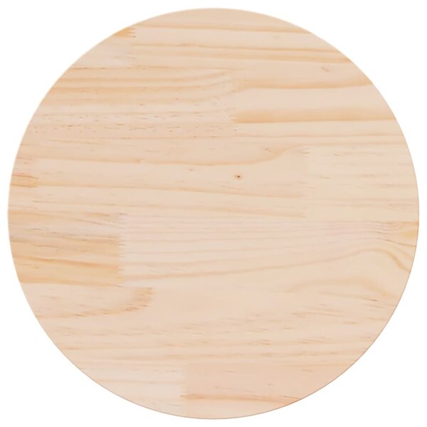 vidaXL Dessus de table rond Ø70x3 cm bois de pin massif