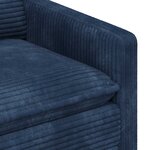 vidaXL Canapé Bleu marine 126 x 81 x 87 5 cm Polyester