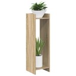 vidaXL Support de Plante Chêne Sonoma 30 x 30 x 100 cm