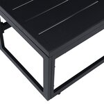 vidaXL Mobilier de jardin Noir Aluminium