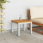 vidaXL Tables de jardin Naturel et gris 45 x 45 x 38 cm