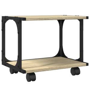 vidaXL Support d'imprimante à 2 niveaux chêne sonoma 41x28x33 5 cm