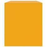 vidaXL Meuble TV jaune moutarde 99x39x44 cm acier