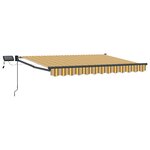 vidaXL Store rétractable manuel avec LEDs 3 5 x 2 m