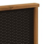 vidaXL Ensemble de canapés d'extérieur 3 pc Naturel et Anthracite