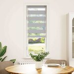 vidaXL Store zèbre gris clair largeur du tissu 35 9 cm polyester