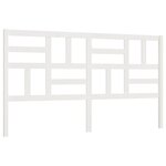 vidaXL Tête de lit Blanc 186x4x104 cm Bois massif de pin
