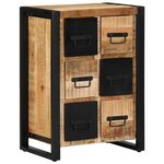 vidaXL Buffet 50x35x70 cm bois de manguier brut massif