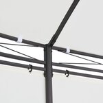 vidaXL Chapiteau 530x350x265 cm Blanc crème