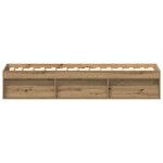 vidaXL Cadre de lit sans matelas chêne artisanal 90x190 cm