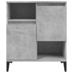 vidaXL Buffet Gris béton 60x35x70 cm Bois d'ingénierie