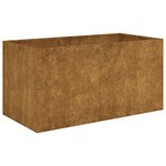 vidaXL Jardinière 80x40x40 cm acier corten