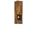vidaXL Armoire de bain Chêne fumé 32x34x188 5 cm Bois d'ingénierie