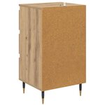 vidaXL Buffet chêne artisanal 35 x 40 x 70 cm Bois d'ingénierie