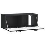 vidaXL Meuble TV mural Noir 78 5 x 31 x 30 cm Bois d'ingénierie