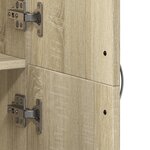 vidaXL Armoire de classement chêne sonoma 60x32x153 cm bois ingénierie