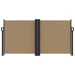 vidaXL Auvent latéral rétractable taupe 120x1000 cm