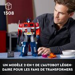 LEGO Creator - Modèle Optimus Prime (Transformers) - 10302 : Construction 2-en-1