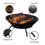 Perel Bol à feu 56x26 cm Noir
