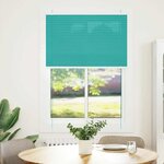 vidaXL Store plissé vert pétrole 95x100 cm largeur du tissu 94 4 cm