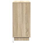 vidaXL Buffet avec LED Chêne Sonoma 71x34 5x75 cm Bois reconstitué