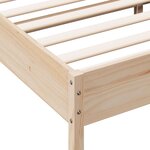 vidaXL Cadre de lit sans matelas 140x190 cm bois de pin massif