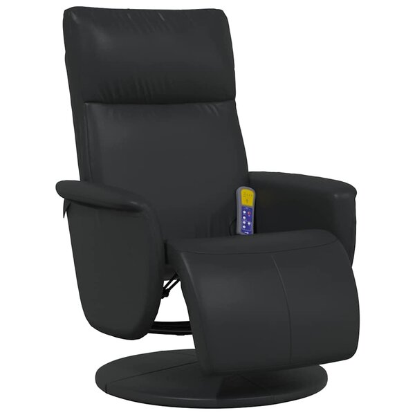 vidaXL Fauteuil de massage inclinable Noir 71 x 90 x 105 cm