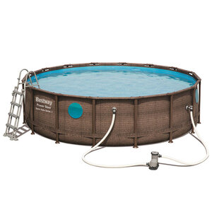 Piscine - bestway piscine tubulaire power steel swim vista ronde 488cm