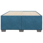 vidaXL Cadre de lit sans matelas bleu 120x190 cm velours