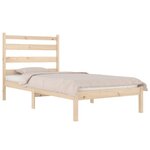 vidaXL Cadre de lit sans matelas bois de pin massif